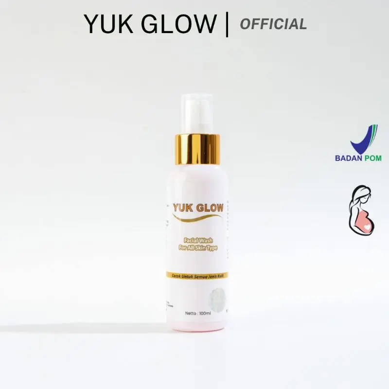 YUK GLOW FACIAL WASH FOR ALL SKIN TYPE /sabun cuci wajah cocok semua jenis kulit \ sabun glowing 0