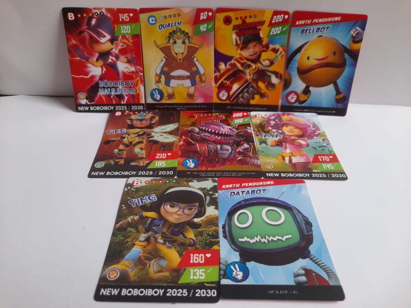 10 BUNGKUS KARTU TRADING CARD BOBOIBOY GALAXY GOL TERBARU
