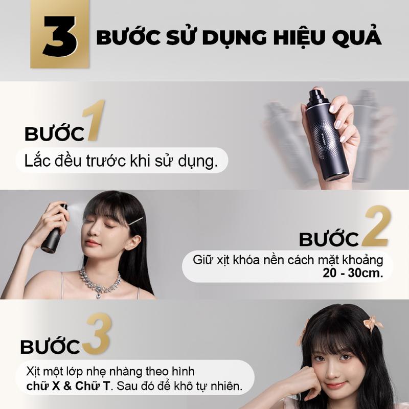 Product Introduction of [SIZE NHỎ] PRAMY Xịt Khoá Nền Cố Định Lớp Trang Điểm Dịu Nhẹ Dưỡng Ẩm Không Bết Dính 30ml 2