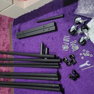 Inaso Stand Hanger Dengan 4 Roda Rak Serbaguna / Rak Baju Gantung Berdiri Gawang Baju Estetik / Jemuran Pakaian Portable HSH135