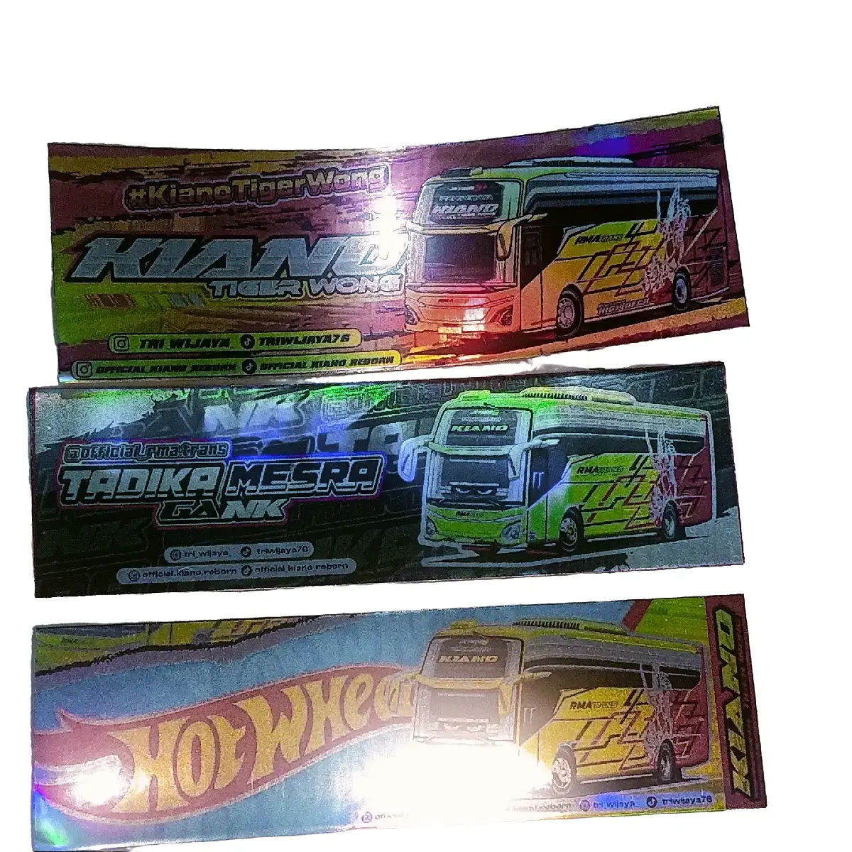 STIKER HOLOGRAM KIANO JB 5 VERSI new