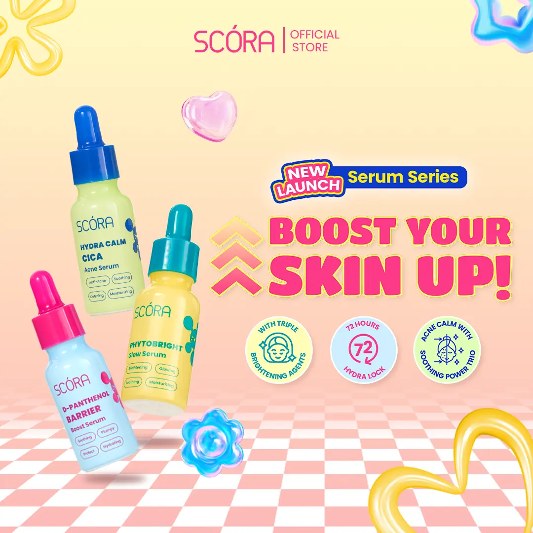 Scora Serum Series 20ml | Serum Mencerahkan Skin Barrier Acne Berjerawat Whitening Alpha Arbutin Tranexamic Acid Panthenol Melembabkan Kulit Kering Kulit Berminyak Sensitive calming Centella Asiatica CICA