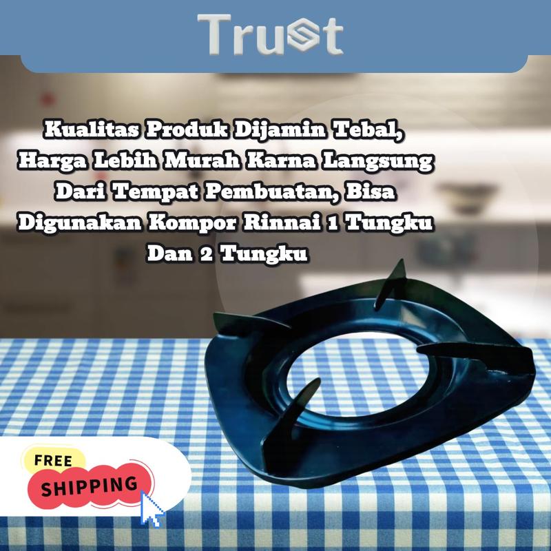 PROMO!!! Tatakan Kompor Rinnai Kaki 4 Isi 12 Pcs -TRUST 1