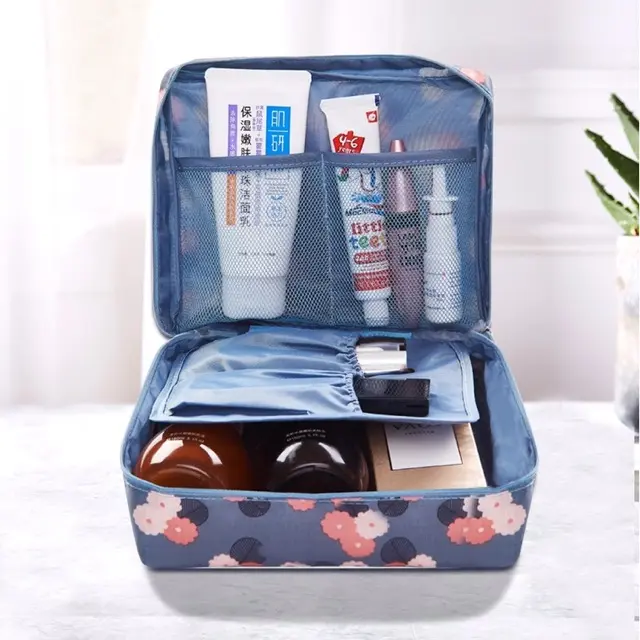 AGG - 08 Tas kosmetik korea travel cosmetic multi pouch travel mate tas kosmetik organizer kosmetik Varias Pink Dan banyak warna