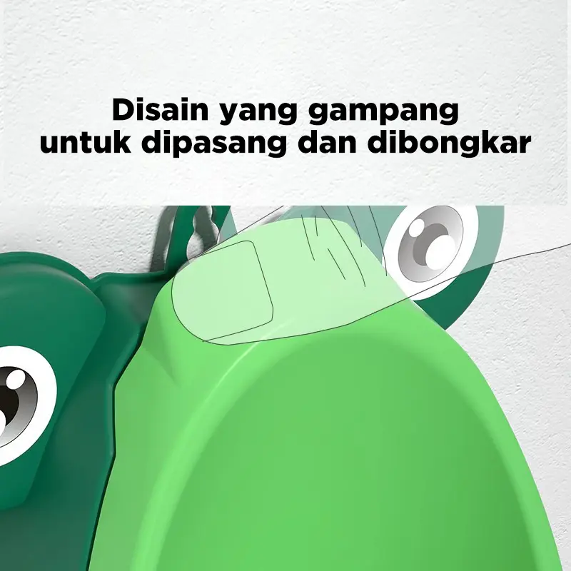 Megam Pispot Tempat Pipis Anak Laki Bentuk Katak Training Potty Toilet Boys Urinal Frog Toilet Training HSB811 4