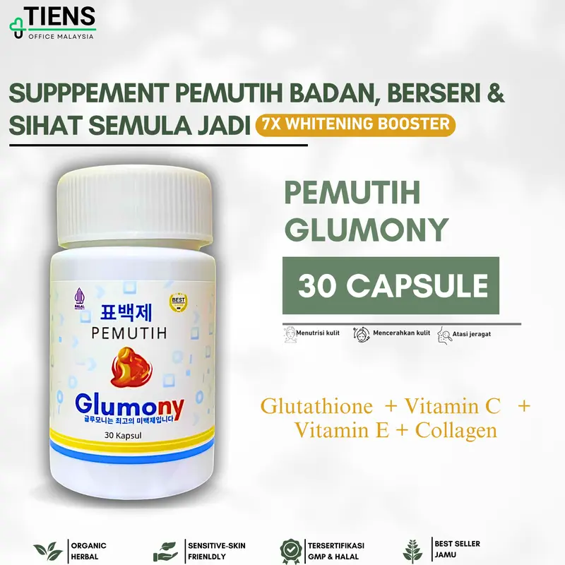 mulan glutathione Collagen Capsules 500mg | 60 Capsules Beauty Supplement Mulan Gluta capsule Skin Whitening,