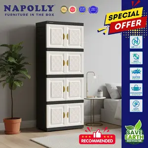Lemari Pakaian Plastik Napolly MCAB 48 BATIQ