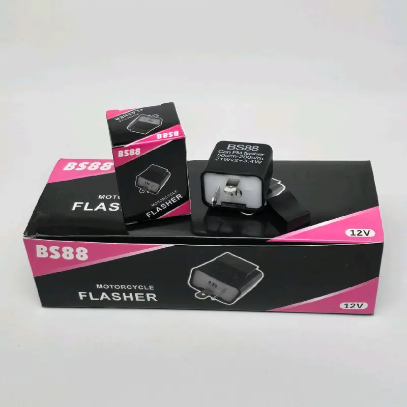 (HARGA GROSIR PER 10 PCS) FLASHER SEN BS88 BISA ATUR CEPAT LAMBAT/KEDIP SEN 12 VOLT Motorcycle Lampu Klakson 1