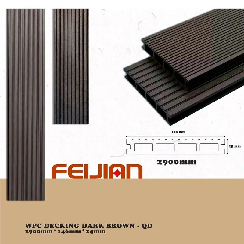 WPC Decking outdoor 2900mm x 146mm x 24mm 1