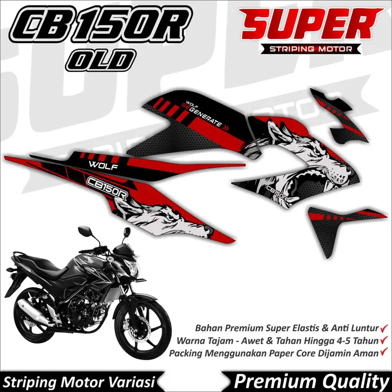 Stiker CB150R OLD Anti Luntur keren Striping CB150R Old Striping Honda CB150R Old SRG Motorcycle 0