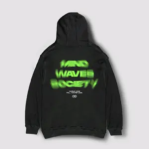 FAILOFFICIAL HOODIE - MIND WAVES BLACK 01