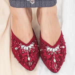 ROYAL VINCY- Wedding Shoes 5cm 36-45 Brukat Payet Jepang Pengantin Seserahan Nikahan burgundi Mahogani Emerald Merah Wanita emye praya
