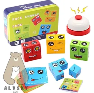 MAINAN FACE CHANGING RUBIK CUBE / MAINAN SUSUN EXPRESI MUKA KETANGKASAN PUZZLE