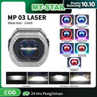 Gambar MT-STAR - MP03 LASER PROJIE BILED MATRIX LASER 3 INCH BLUE LENS BODY BLACK TURBO FAN COOLING - SHROUD RGB DEVIL MERAH, LASER PUTIH dari MTSTAR INDONESIA Kota Administrasi Jakarta Barat 1 Tokopedia