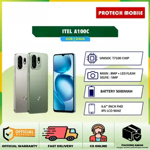 ITEL A100C 4GB 64GB GARANSI RESMI | UNISOC T7100 CHIP | IPS LCD 6.6 INCH | KAMERA 50MP