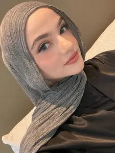 Pashmina Textured Highlight Viscose Linen Sangat Lembut Exclusive Pashmina Hijab Terbaru