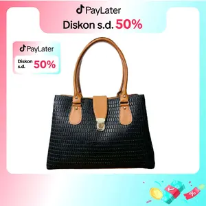 Lyka  Atalia Tas Tenteng Jingnjing Selempang Bahu Wanita Multifungsi 3 Ruang Pakai Resleting Tali Panjang Tas Pesta Kondangan Kerja Kuliah Slingbag Bisa Muat Banyak Barang Perlengkapan Baby