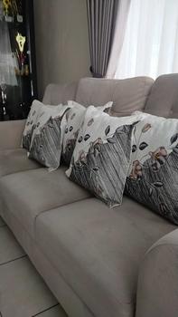 Product Review of SET SARUNG BANTAL SOFA COKLAT uk.40x40/ uk.45×45 ,isi 5 sarung bantal + 1 taplak meja from L**e 0