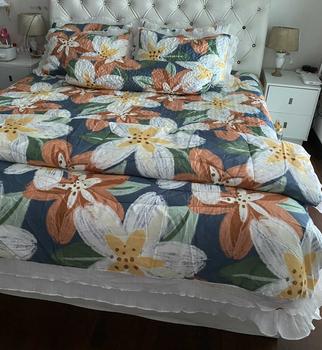 Product Review of Queen/SuperQueen/King  YANASEN  3in1 Cadar Ropol PATCHWORK Bedding Comforter Soft Selimut from D** 1
