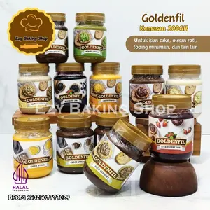 Selai Goldenfil Crunchy 200gr (Botol) - Aneka Rasa Bahan