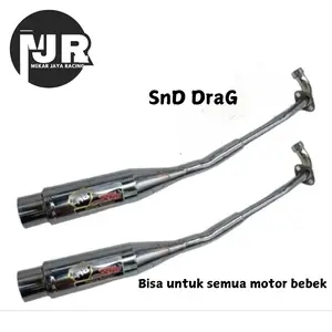 KNALPOT MOTOR ORIGINAL SND RACING DRAG ALL MOTOR BEBEK Motorcycle