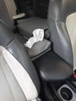 Product Review of Tempat Tissue Mobil Kulit 3in1 Headrest Armrest Visor Premium Kotak Tisu Mobil from z**y k**8 1