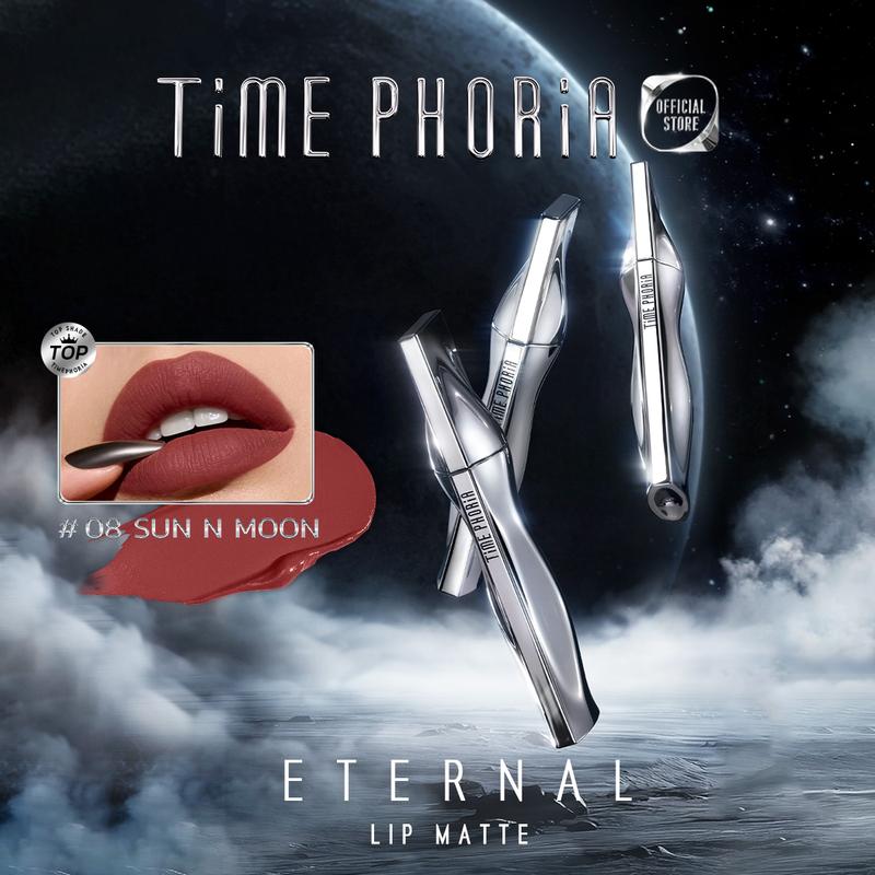 [Ưu đãi tháng 8] TIMEPHORIA - Son lì vĩnh cửu 4ML - Son môi - Son môi |         Son môi dạng tint, giữ màu suốt 24 giờ, không lem và chống thấm nước.Trang điểm với son kem lì.