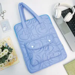 Gechoo - Lova Laptop Sleeve Tas Laptop 14 - 15 inch Puffy Diamond Totebag Jinjing Polyester