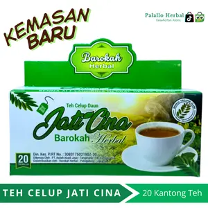 Teh CELUP Daun JATI Cina Barokah Herbal | Pakai Kemasan Air Bag Herbal hijau china Tea