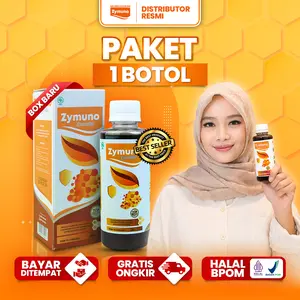 Madu Zymuno Original - 200ml/Botol - Bahan Alami, Organik, Halal & BPOM Herbal Honey Syrup Jelly