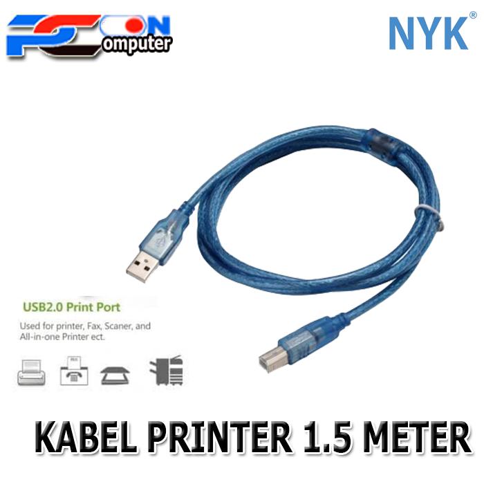 Gambar KABEL PRINTER PANJANG 1.5M/3M/5M/10M / KABEL AM TO BM dari PC ON COMPUTER Kota Bekasi Tokopedia