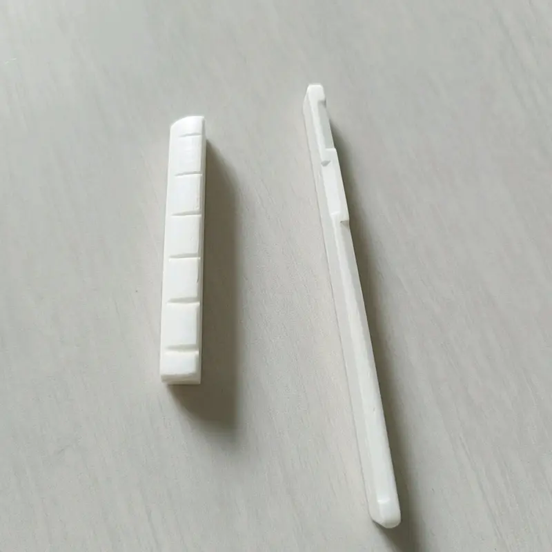 Suddle dan nut gitar akustik string bahan tulang sapi original satu set bukan Plastik 2
