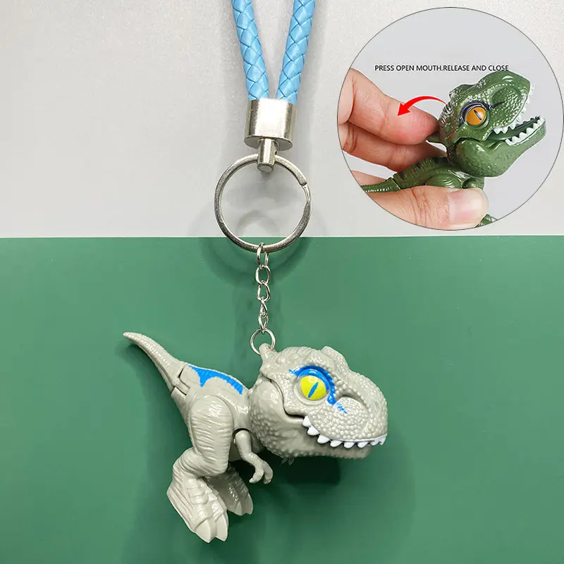 Mainan Gantungan Kunci Dinosaurus Tyrannosaurus Rex Gigit Jari 2