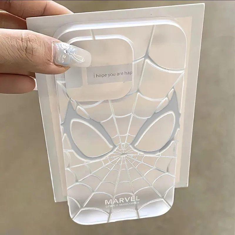 Spiderman Cobweb lỗ lớn mài cho iPhone 17 Air bao gồm tất cả đơn giản iPhone 16 ProMax vỏ mềm 15 14 13 12 11 Pro thời trang trong suốt 7 8 Plus XS XR