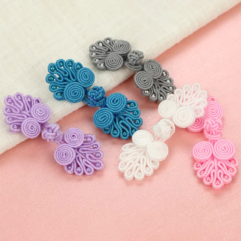 1PC Chinese Handmade Cheongsam Buttons Knot Fastener Chinese Knot Buttons DIY Handcraft Clothing Decorative Accessories