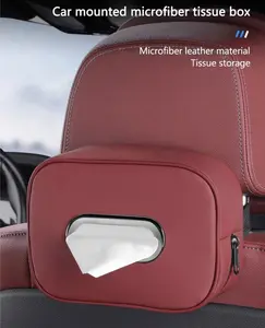 Tempat Tissue Mobil Kulit 3in1 Headrest Armrest Visor Premium TMK15