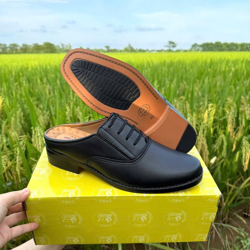 Sục Đế Vàng Sục Nam Da Bò Cao Cấp Tặng kèm 1 đôi tất và 1 đôi lót quế