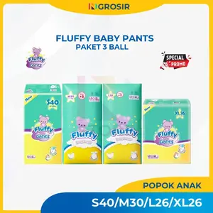 Paket 3 Ball Fluffy Pants S40/M30/L26/XL26