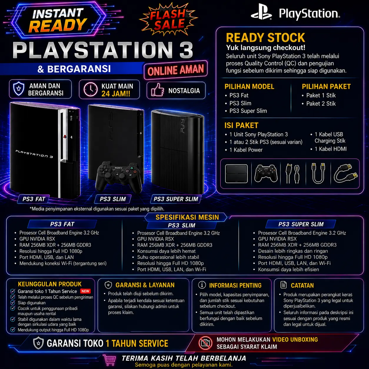 SONY PS3FAT SERI CHL PLAYSTATION3 FAT PLAYSTATION 3 PS3