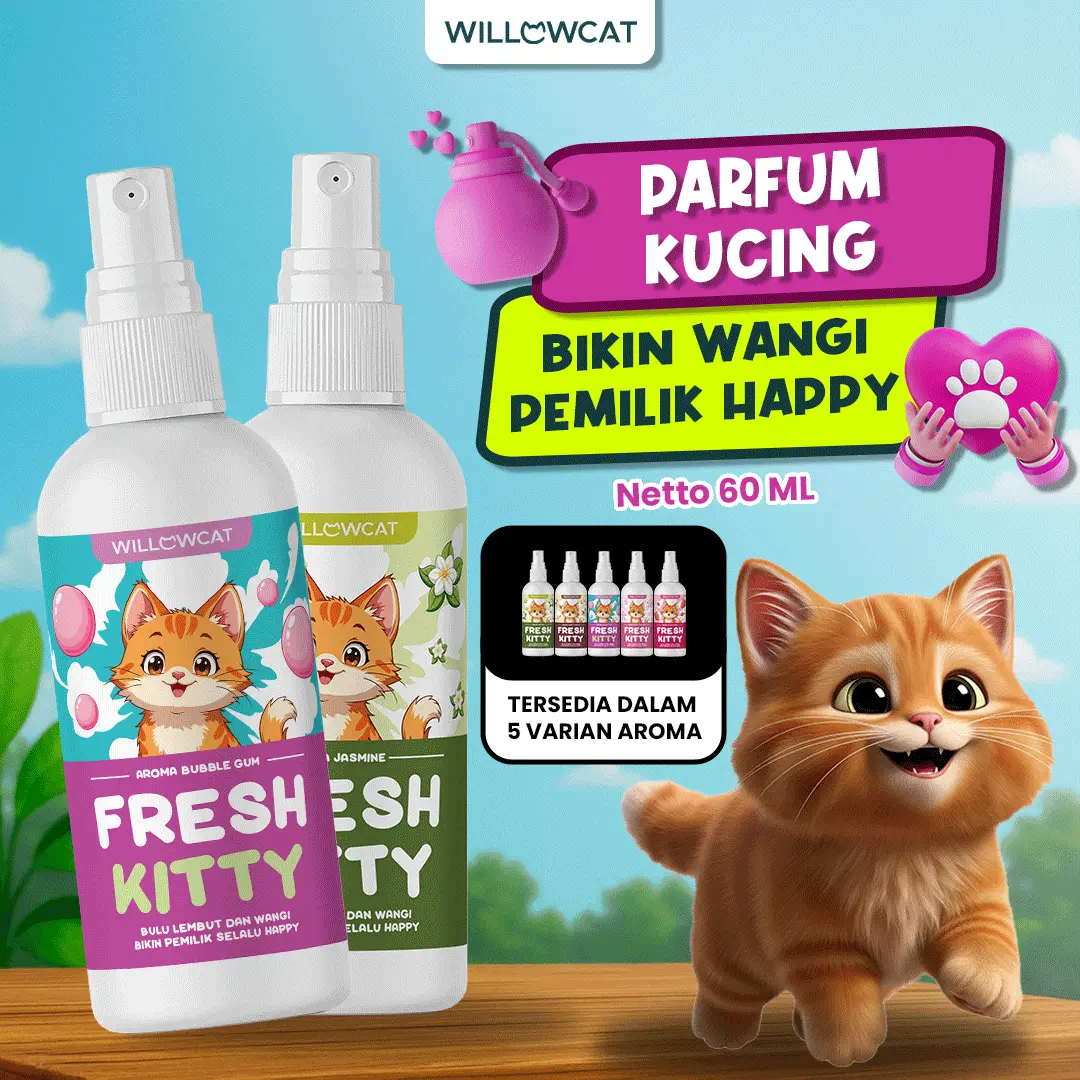 Willowcat - FreshKitty Perlindungan Bau Tidak Sedap di Anabulmu