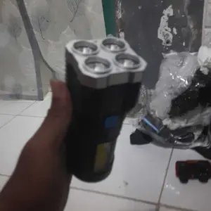 [HJS] Senter 4 Mode Jarak Jauh Senter Camping 4 Mata Lampu senter LED SUPER TERANG EMERGENCY LAMP