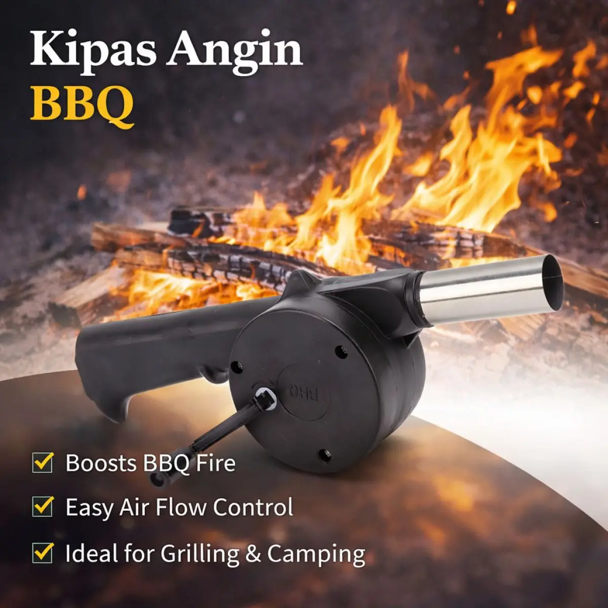 Kipas Angin BBQ Manual Hand Air Blower KN859
