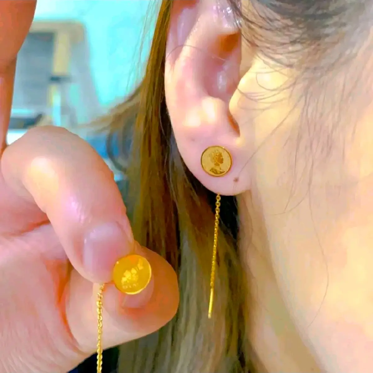 ANTING Titanium Serut Juntai KOIN ELIS4BETH