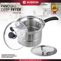 Gambar [EKSKLUSIF CECEKETARKETIR] SUBRON Panci 22cm Deep Fryer Rebus Kukus goreng Steam Saringan Multifungsi 3in1 Stainless tempat goreng sekaligus tirisan Gambar dari SUBRON KITCHENWARE Kab. Bandung 4 Tokopedia