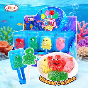 SWOOT - Adorable underwater world themed cartoon candies, fruity flavor, soft and chewy, rich in Vitamin C, 5% fruit juice, children's snack, 28 pieces per box.