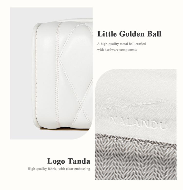 NALANDU Tas Rantai Wanita ELEGAN [Multiway] - Tas Selempang Bahu Trendy, Kulit PU Berkualitas, Tas Kempyeng Modis