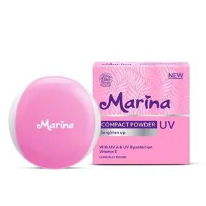 Bedak Padat Marina Compact Powder 12g (Bedak Marina Padat) - Perlindungan SPF & FPM 15 Loose Wajah