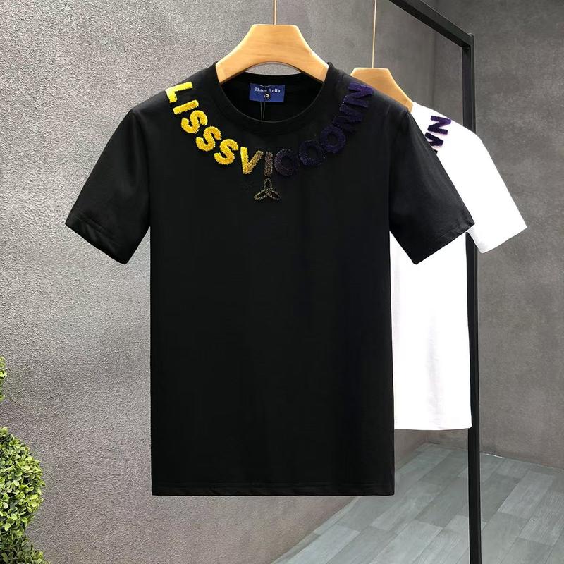 Áo Thun ngắn Tay Phong Cách Cổ Điển, Dành Cho Nam Giới, Thiết Kế Chữ Cái, Thoáng Khí, Áo Sơ Mi Cổ Tròn, Hợp Xu hướng, Thích Hợp Mặc Bên Trong Váy, Unisex, Thích Hợp Cho Mùa Hè, Thích Hợp Cho Giới Trẻ Và Nam Giới, Áo Lót