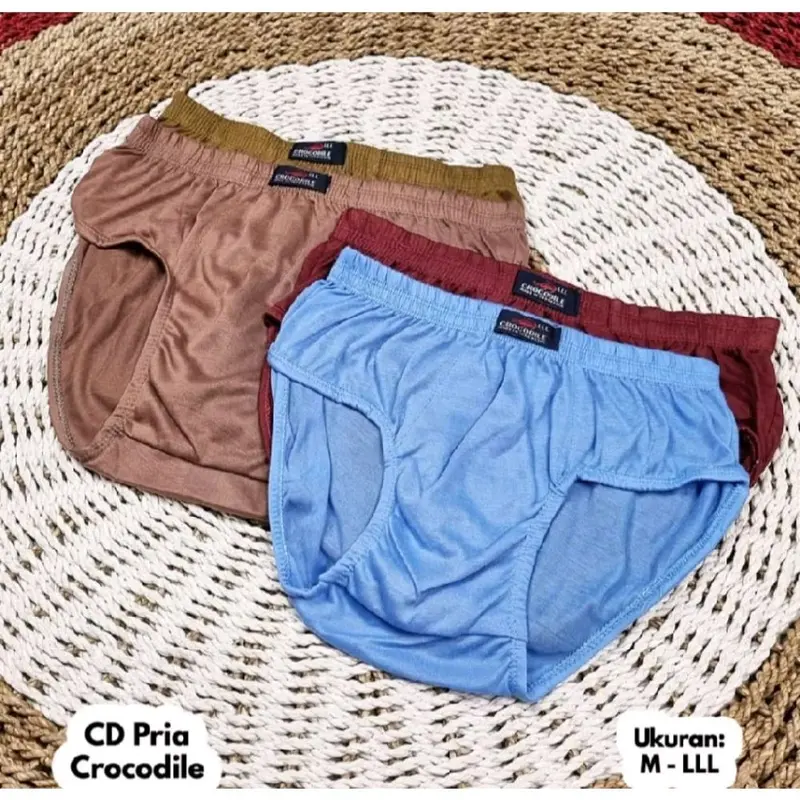 Diskon 6 PCS Celana Dalam Pria Dewasa Comodo Motif Polos CD Cowok Katun Lembut Nyaman dipakai - Size M-3L - Boxer, Pendek Remaja 2