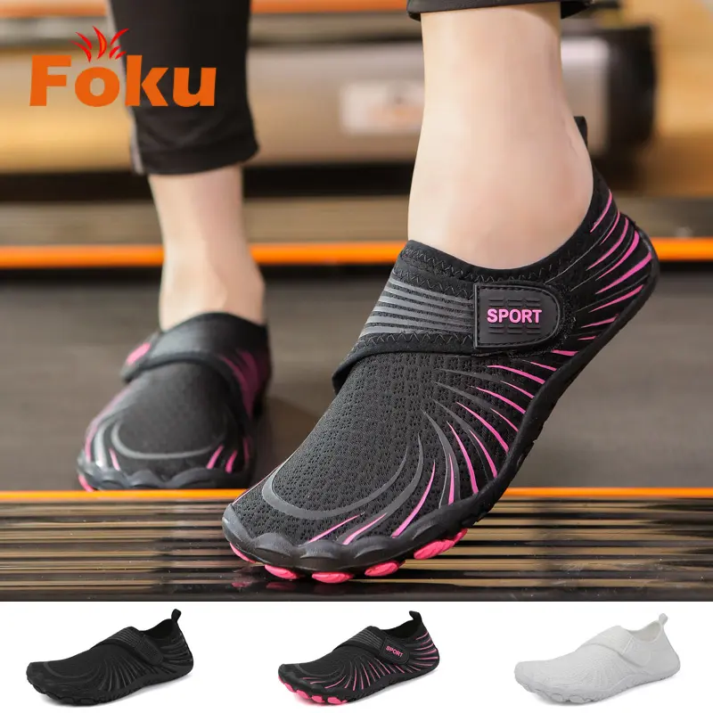 FOKU Sepatu Wanita Sepatu Wading Wanita Yoga Sepatu Wanita Aerobik Non-slip Bernapas Pantai Menyelam Kebugaran Outdoor Sepatu Hiking